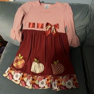 Girls Size 8 Thanksgiving Dress